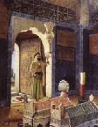 Osman Hamdy Bey Old Man before Children's Tombs USA oil painting artist